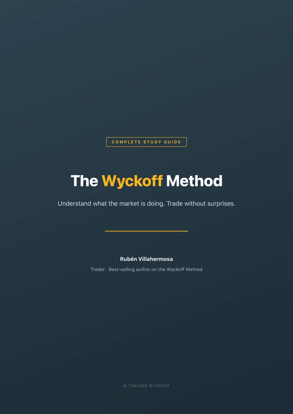 Cover of the Complete Study Guide of the Wyckoff Method